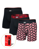 Saxx Boxers Stripe Vibe Xtra BB Fly 3PK - Sweet Stripe