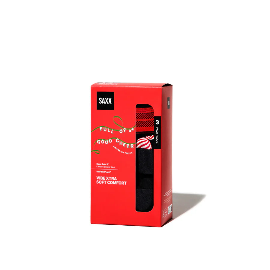 Saxx Boxers Stripe Vibe Xtra BB Fly 3PK - Sweet Stripe