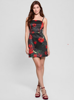 Guess Maelle Mini Dress - Blurred Roses/Black