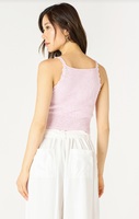 Dex Halter Crochet Tank - Pale Lilac