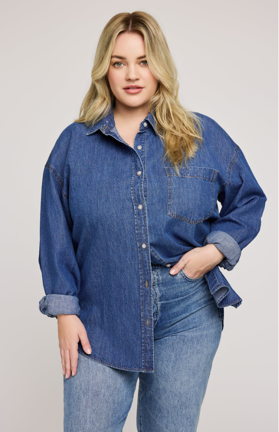 Gentle Fawn Whitney Denim Button Up - Medium Wash