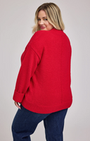 Gentle Fawn Tilda V-Neck Sweater - Red