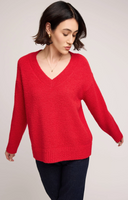 Gentle Fawn Tilda V-Neck Sweater - Red