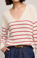 Gentle Fawn Tucker Pullover Sweater - Red Stripe