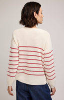Gentle Fawn Tucker Pullover Sweater - Red Stripe