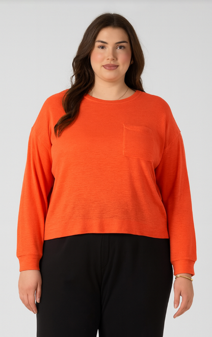 Dex Plus Crewneck Sweatshirt - Orange Burst