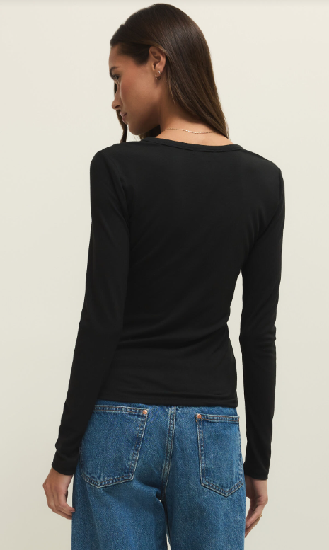 Z Supply Second Skin Crew - Black