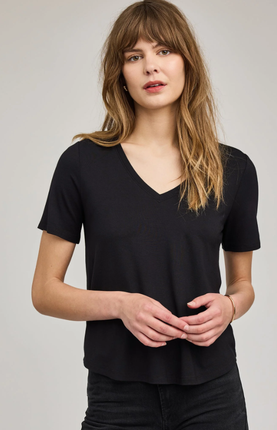 Gentle Fawn Jamie V-Neck - Black