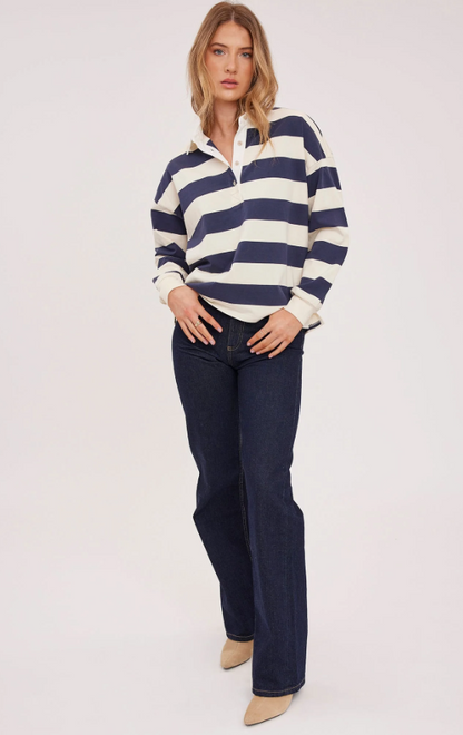 Gentle Fawn Britt Long Sleeve - Navy Stripe