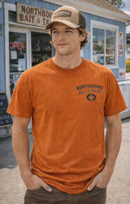 Northbound Bait & Tackle T-Shirt - Orange