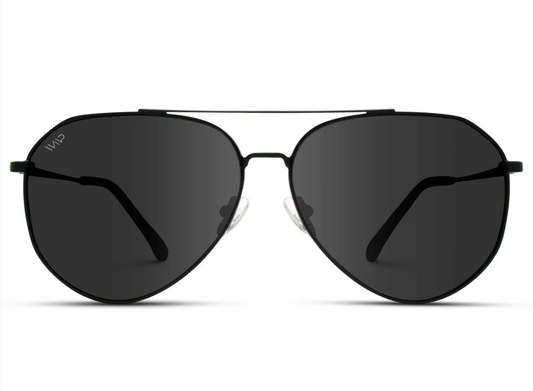 Wear Me Pro Ramsey Geometric Polarized Aviator Sunglasses - Black