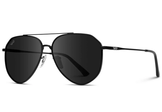 Wear Me Pro Ramsey Geometric Polarized Aviator Sunglasses - Black