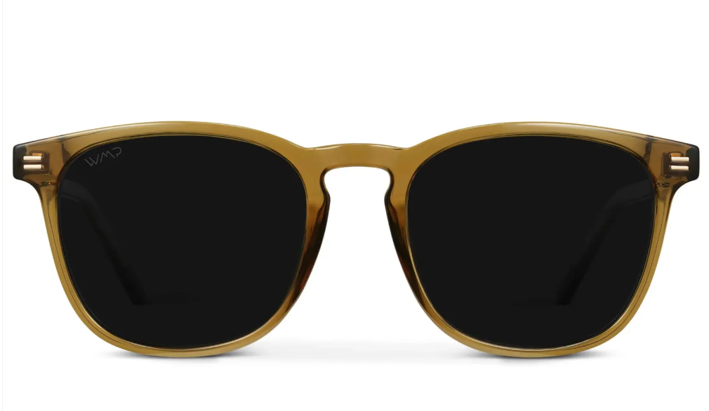 Wear Me Pro Nick Square Polarized Sunglasses - Crystal Verde & Triple Black Lens