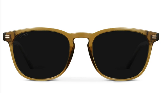 Wear Me Pro Nick Square Polarized Sunglasses - Crystal Verde & Triple Black Lens