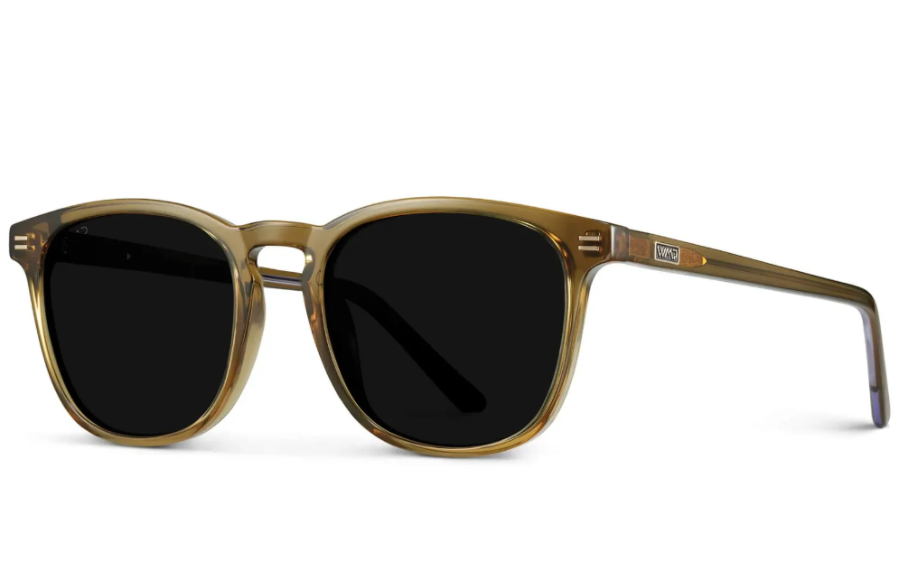 Wear Me Pro Nick Square Polarized Sunglasses - Crystal Verde & Triple Black Lens