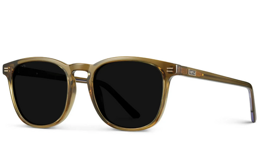 Wear Me Pro Nick Square Polarized Sunglasses - Crystal Verde & Triple Black Lens