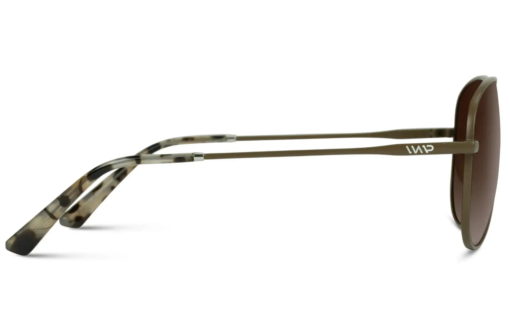 Wear Me Pro Maxwell Polarized Aviator Frame Sunglasses - Woodland