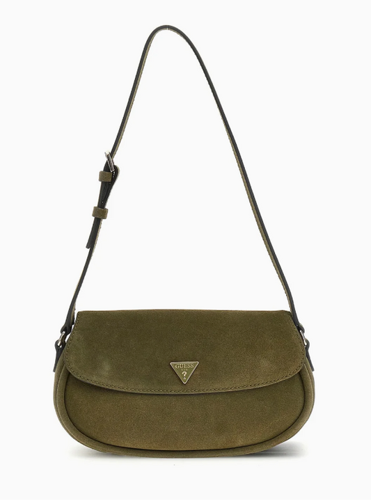 Guess Dayna Flap Shoulder Bag - Olive
