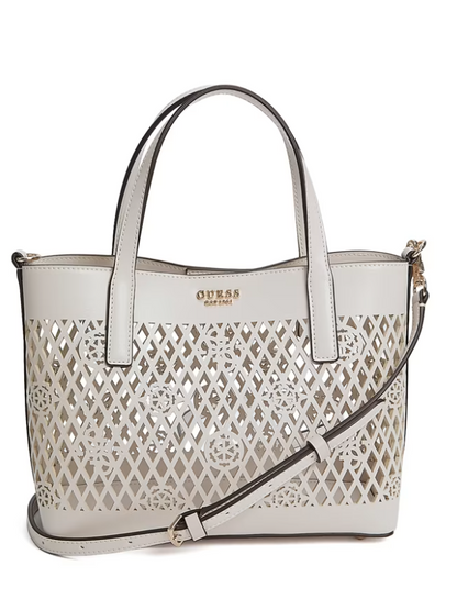 Guess Letty 2-1 Mini Tote - Off White
