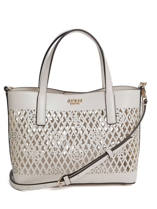 Guess Letty 2-1 Mini Tote - Off White