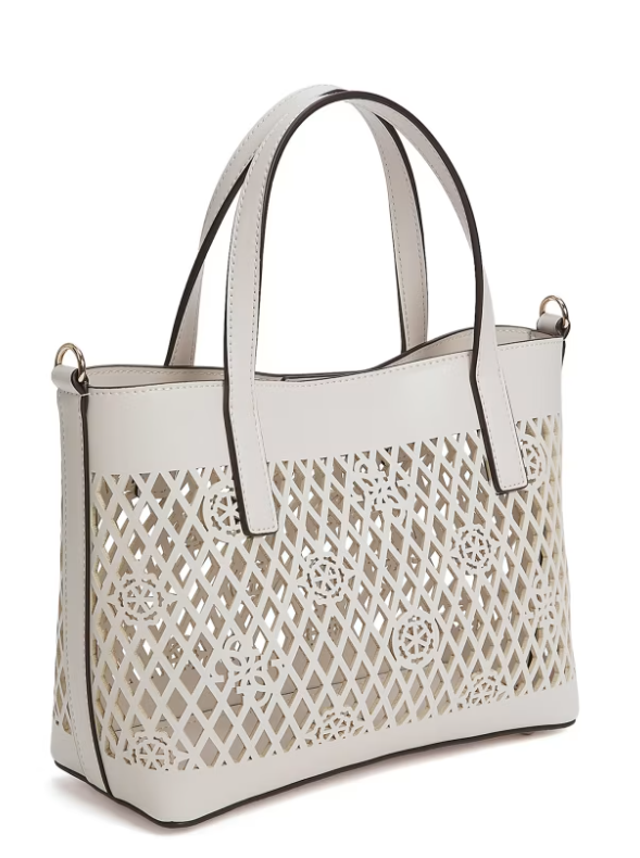Guess Letty 2-1 Mini Tote - Off White