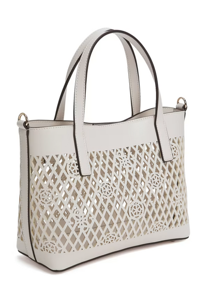 Guess Letty 2-1 Mini Tote - Off White