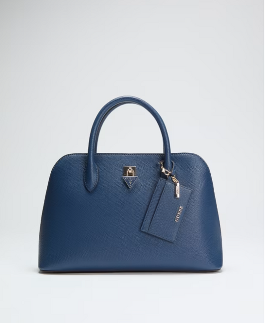 Guess Patsie 2 Compartment Satchel - Navy