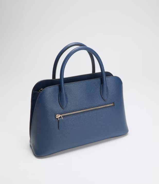 Guess Patsie 2 Compartment Satchel - Navy