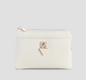Guess Patsie Key Ring Pouch - Off White