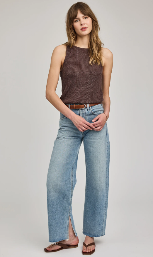 Gentle Fawn Kelsie Knit Tank - Heather Espresso