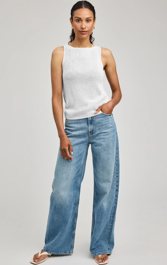 Gentle Fawn Kelsie Knit Tank - White
