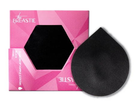 The Breastie Nipple Cover Teardrop - Black