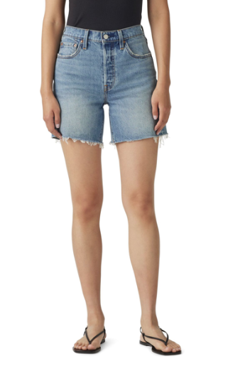 Levi's 501 Mid Thigh Shorts - Ticked and United