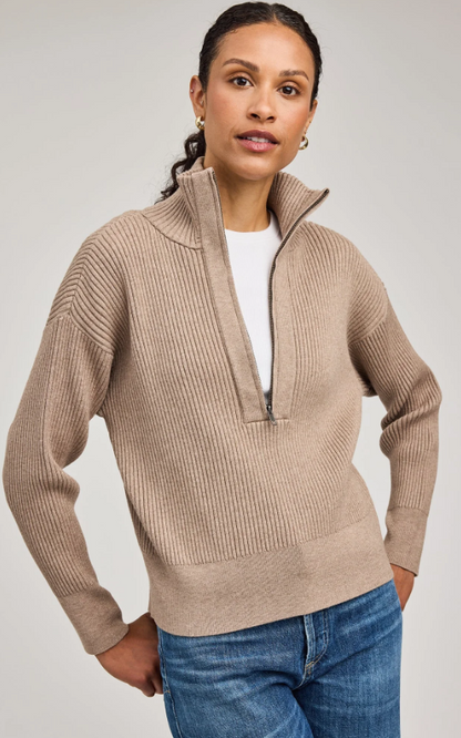 Gentle Fawn Hope Half Zip Sweater - Java