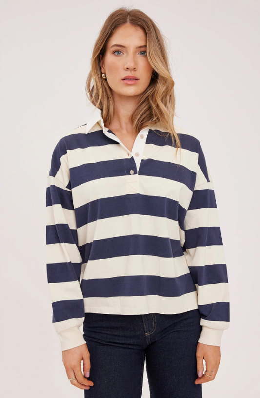 Gentle Fawn Britt Long Sleeve - Navy Stripe
