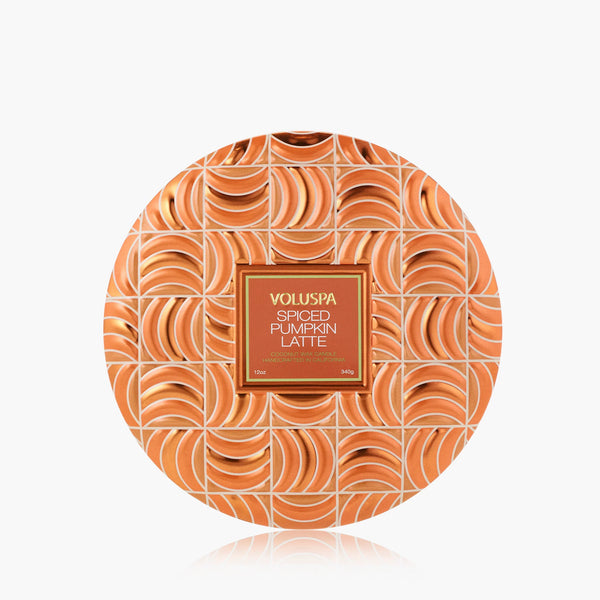 Voluspa Candle 3 Wick Tin - Spiced Pumpkin Latte
