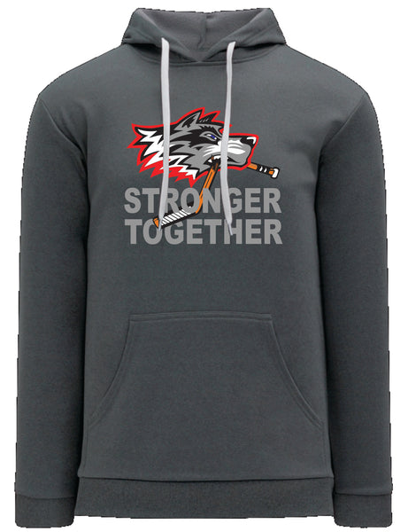 Huskies Stronger Together Hoodie - Charcoal