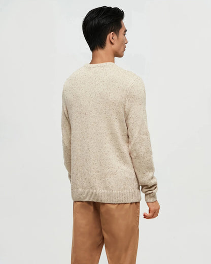 Ten Tree Rambler Fleck Sweater - Warm Oak Nep