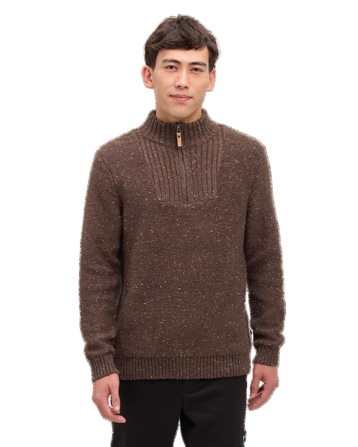Ten Tree Conrad Fleck Sweater - Cedar Bark Fleck
