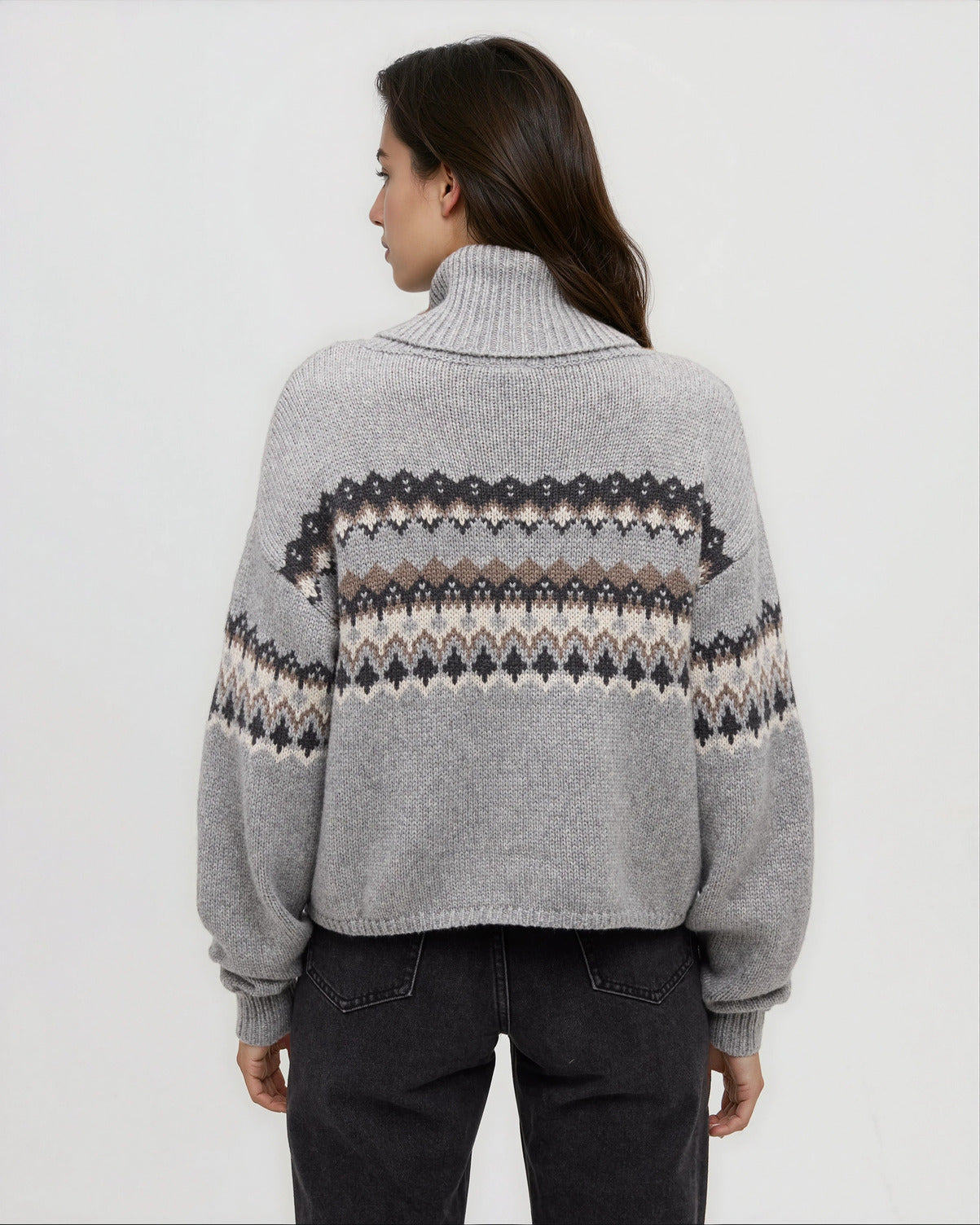 Ten Tree Moray Sweater - Harbour Grey Heather