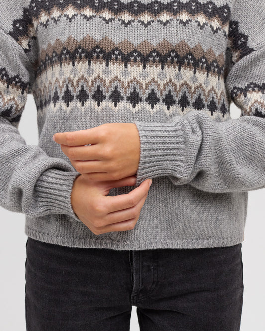 Ten Tree Moray Sweater - Harbour Grey Heather