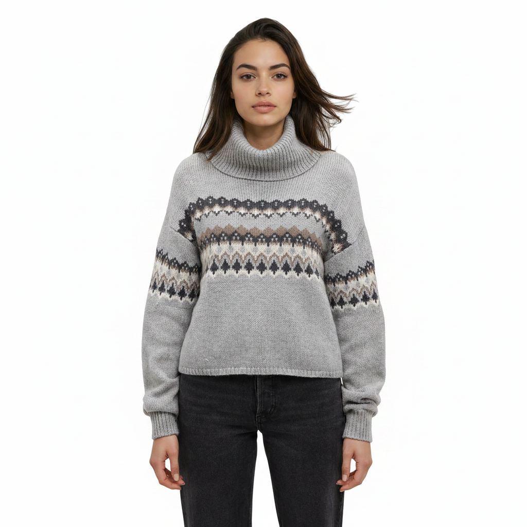Ten Tree Moray Sweater - Harbour Grey Heather