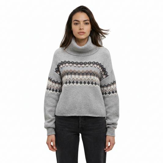 Ten Tree Moray Sweater - Harbour Grey Heather