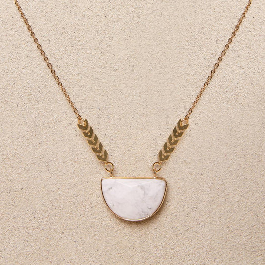 Tish Jewelry Harlow Necklace - Howlite