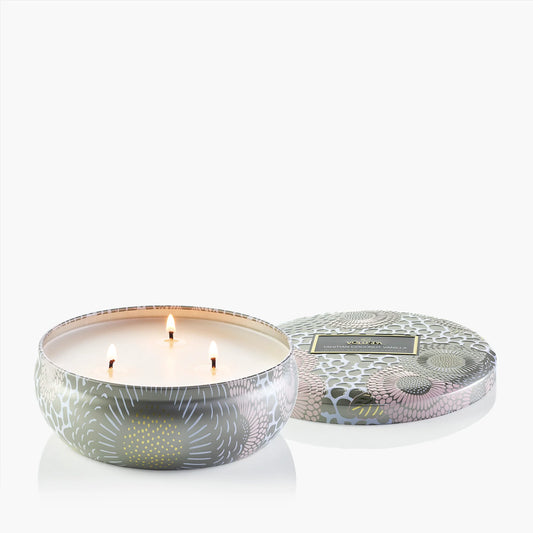 Voluspa Candle 3 Wick Tin - Tahitian Coconut