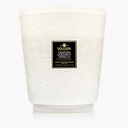 Voluspa 5 Wick Hearth Candle - Tahitian Coconut
