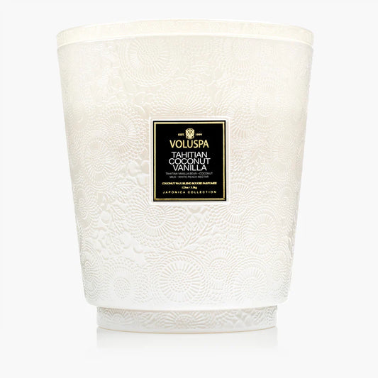 Voluspa 5 Wick Hearth Candle - Tahitian Coconut