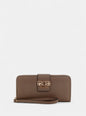 Guess Large Zip Around Wallet - Brown