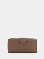 Guess Large Zip Around Wallet - Brown