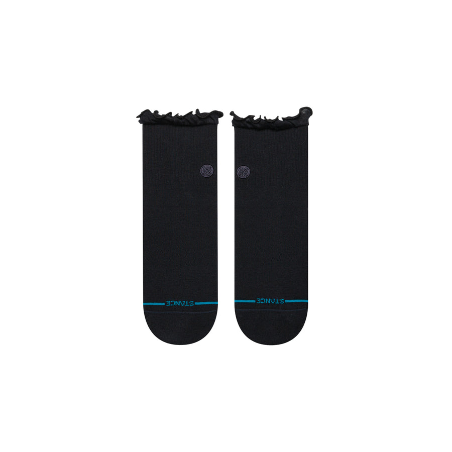 Stance Socks Women's Ruffle Icon QTR - Black